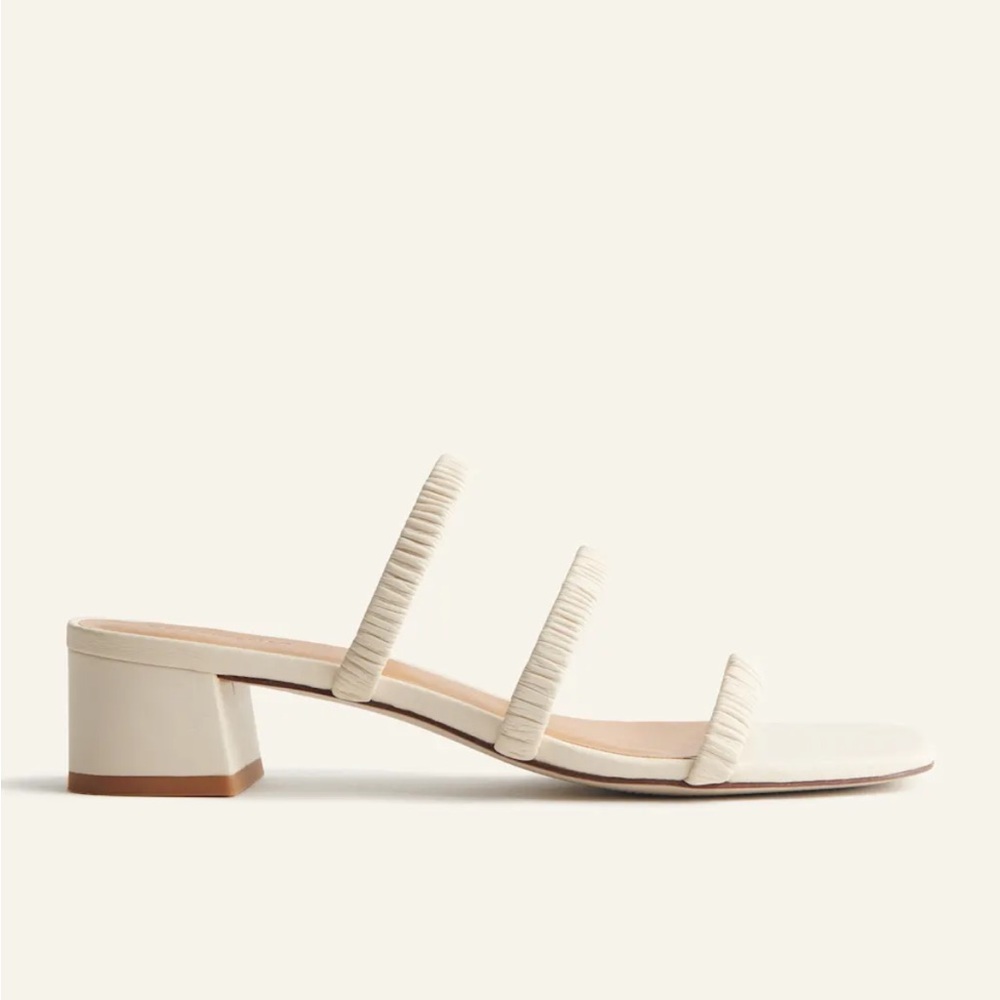 Reformation Assunta Strappy Block Heel Mule